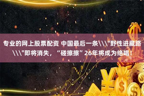 专业的网上股票配资 中国最后一条\＂野性进藏路\＂即将消失，“碰擦擦”26年将成为绝唱！