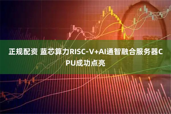 正规配资 蓝芯算力RISC-V+AI通智融合服务器CPU成功点亮
